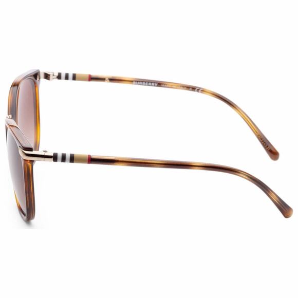 Burberry Light Havana Square Sunglasses - Picture 12 of 12